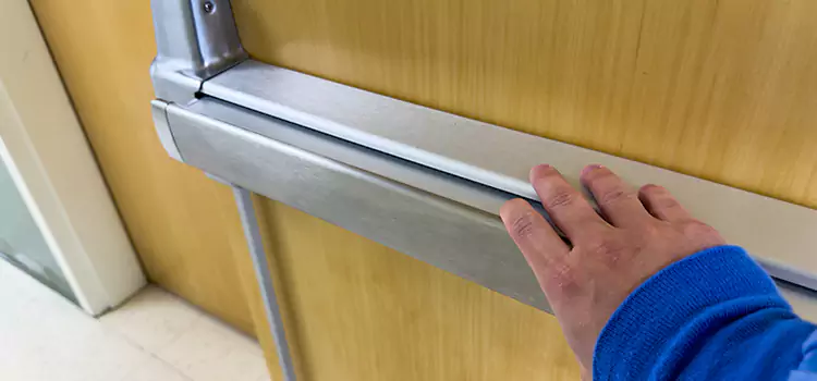 Installing a Push Bar on a Door Dundas